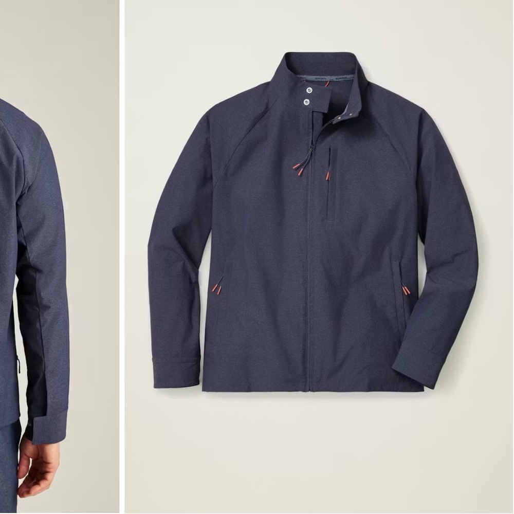 Bonobos Golf Jacket Lightweight, Maritime Blue “Tour Harrington” Sz S Like New